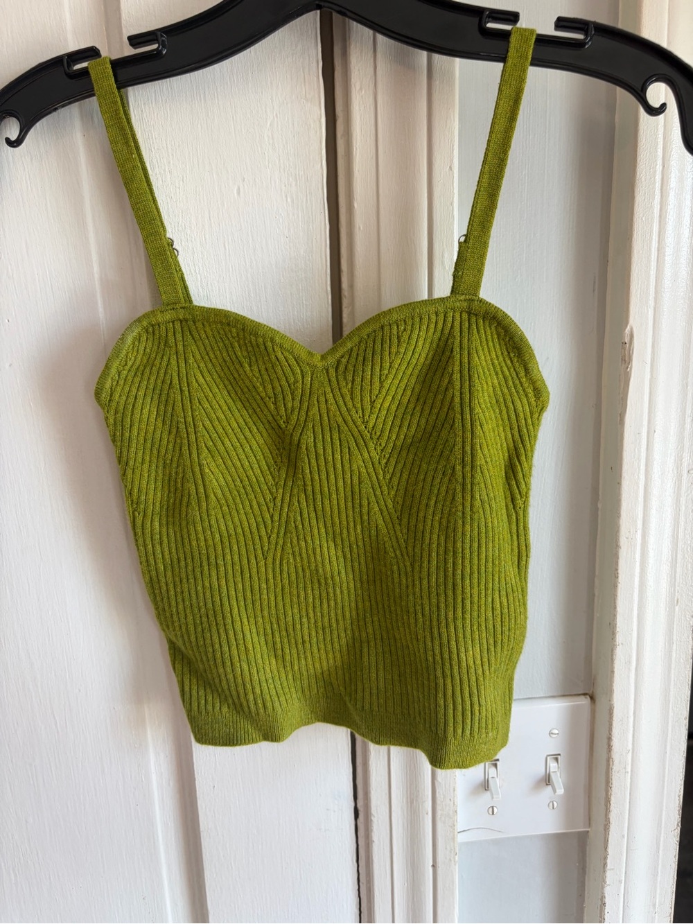 wild fable Olive Green Ribbed Sweetheart Cami
